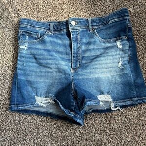 BKE Parker Women's Blue Distressed Denim Shorts